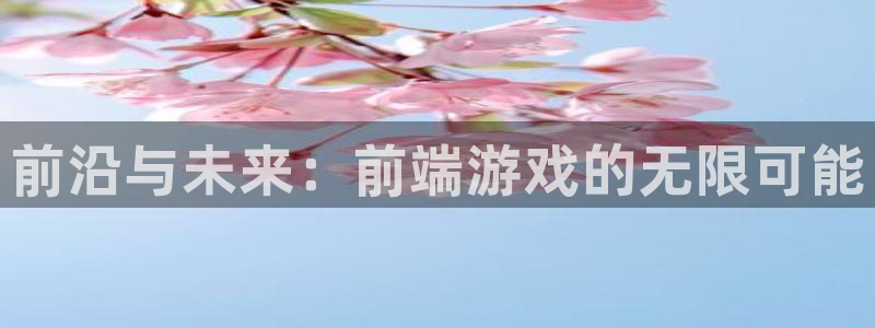 赢咖娱乐手机网页版登录：前沿与未来：前端游戏的无限可能