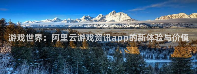 赢咖娱乐平台注册资金多少：游戏世界：阿里云游戏资讯app的新